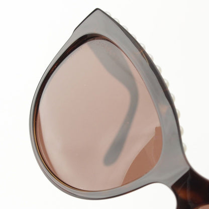 Chanel Logo Pearl Sunglasses Eyewear Brown — view 8