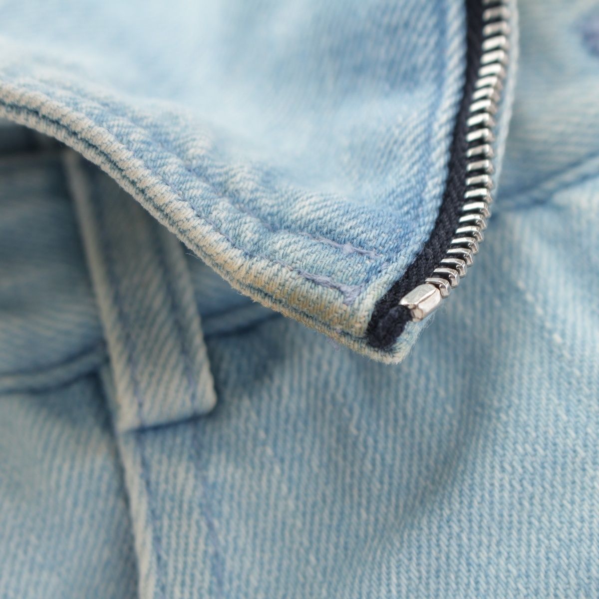 Chanel Logo Highway Baggy Denim Pants Blue 34 — view 8