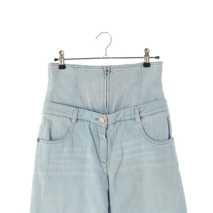 Chanel Logo Highway Baggy Denim Pants Blue 34 — view 3