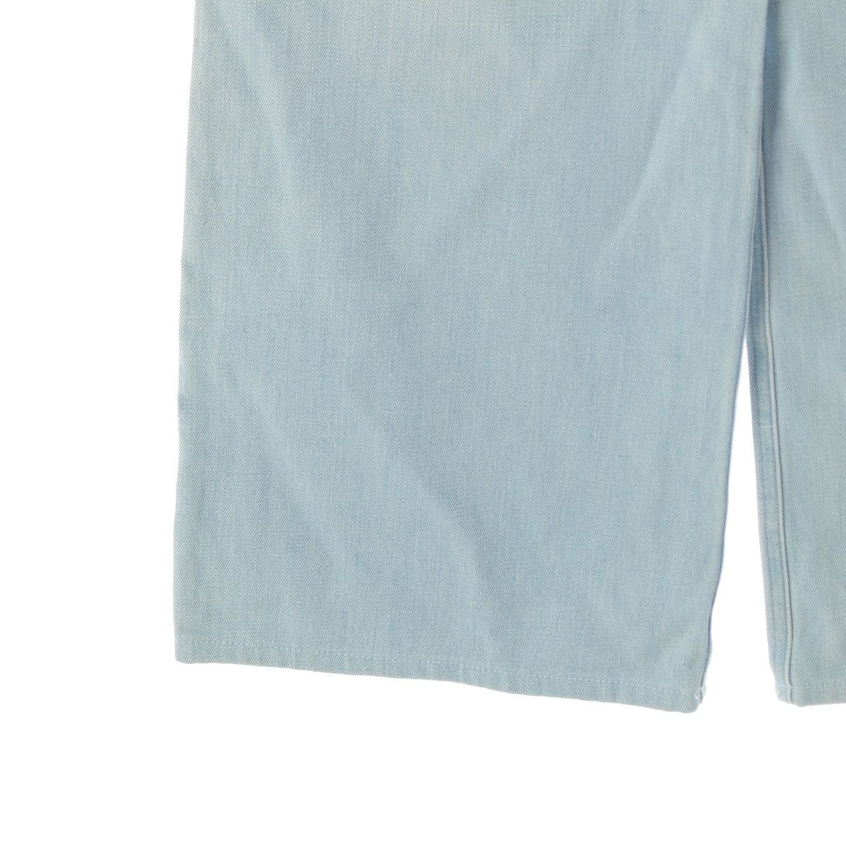 Chanel Logo Highway Baggy Denim Pants Blue 34 — view 4