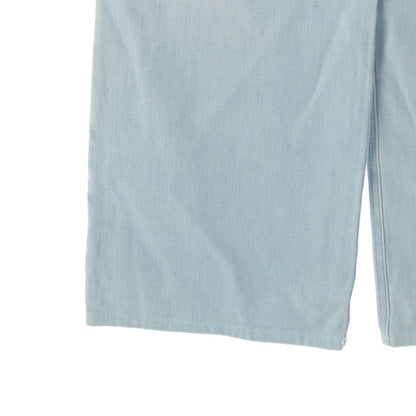 Chanel Logo Highway Baggy Denim Pants Blue 34 — view 4