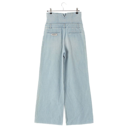 Chanel Logo Highway Baggy Denim Pants Blue 34 — view 2