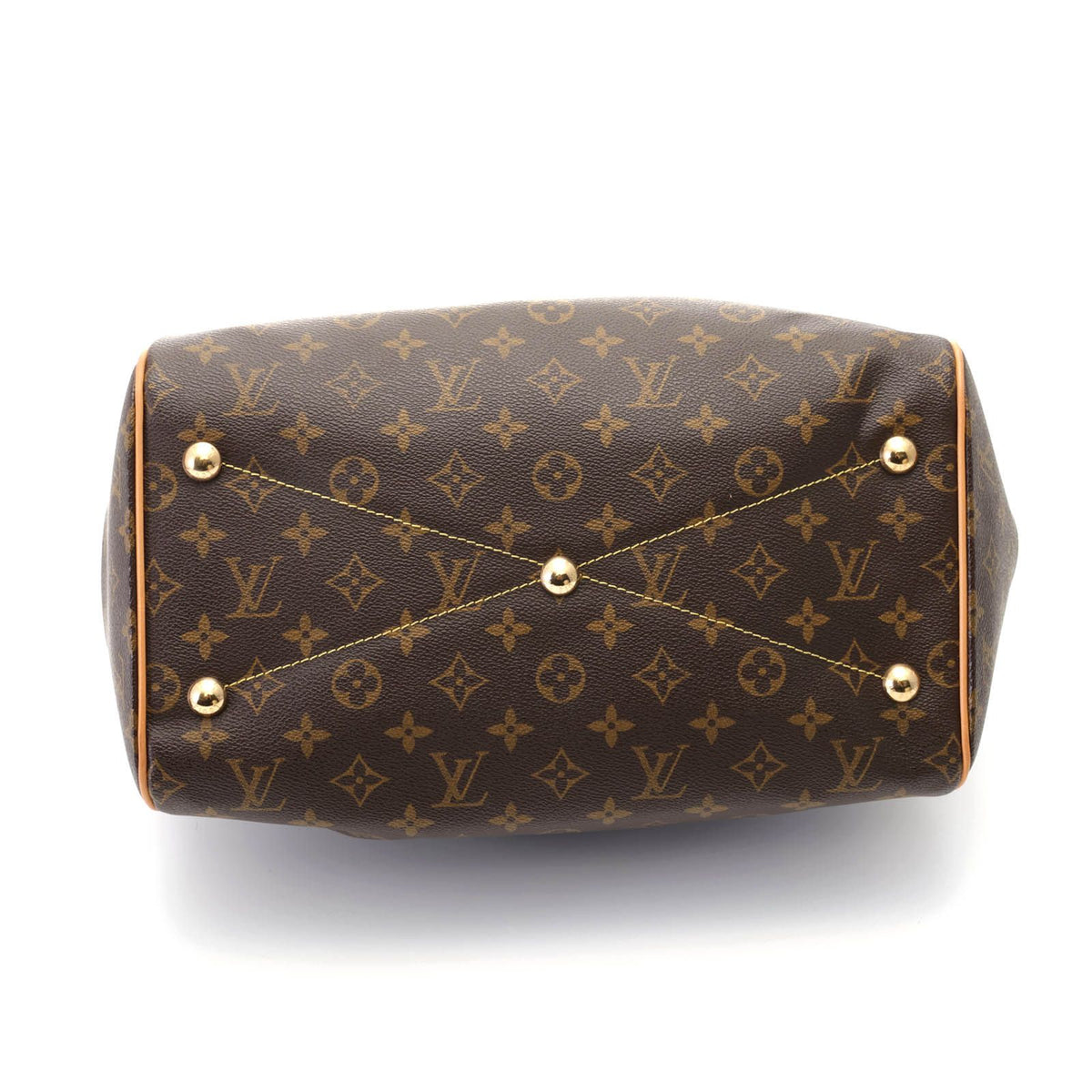 Louis Vuitton Tivoli GM Monogram Tote Bag Canvas Brown — view 3