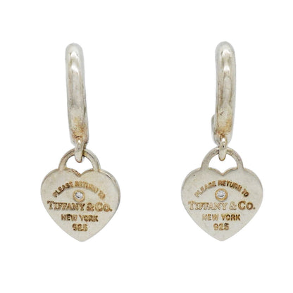 Tiffany & Co Earrings Return to Tiffany Hoop Platinum Diamond