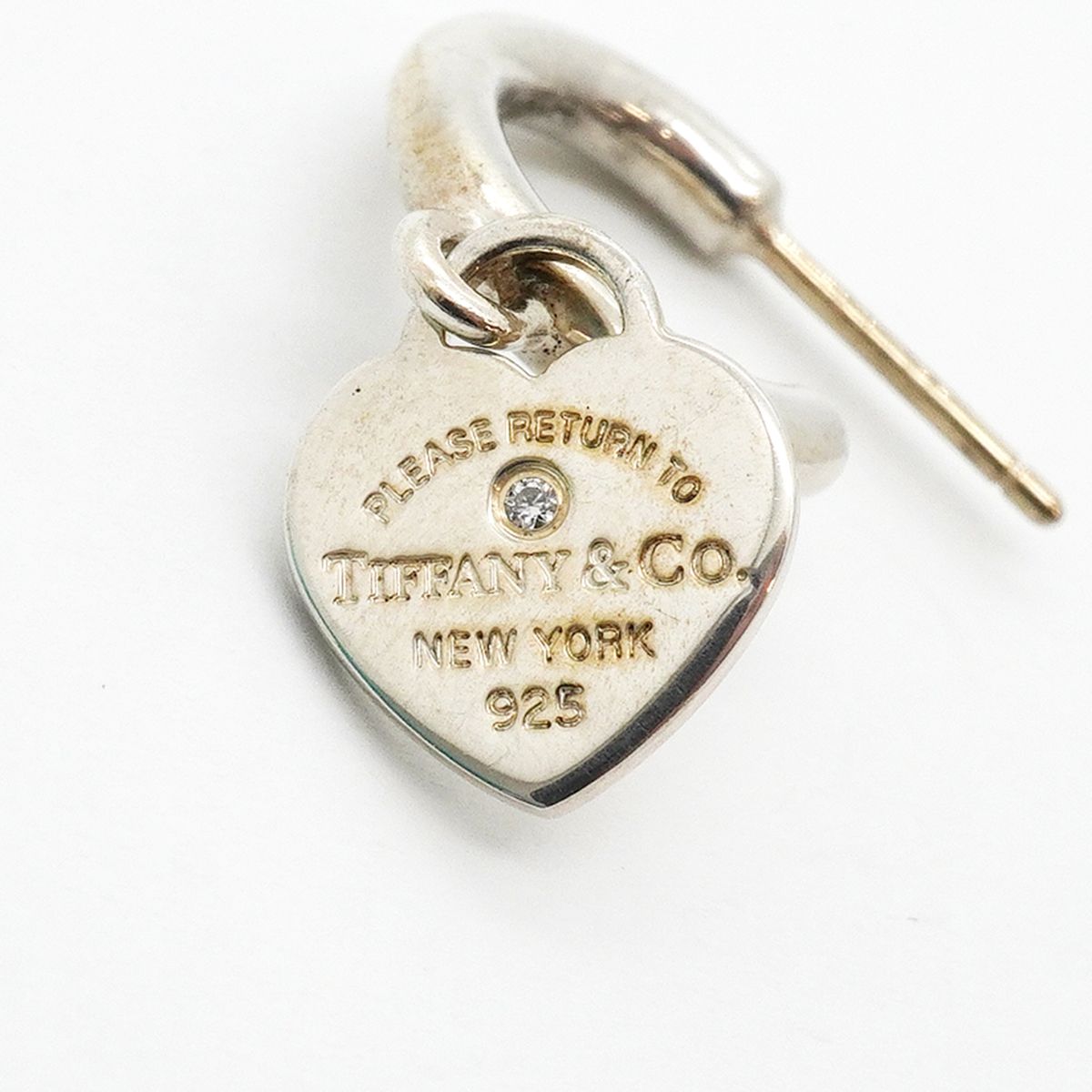 Tiffany & Co Earrings Return to Tiffany Hoop Platinum Diamond — view 4