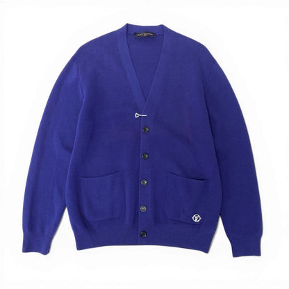Louis Vuitton Pin Hook Virgil Abloh Knit Cardigan Purple Top L — view 2