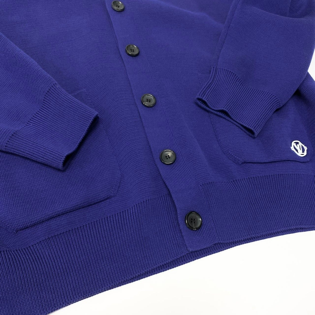 Louis Vuitton Pin Hook Virgil Abloh Knit Cardigan Purple Top L — view 5