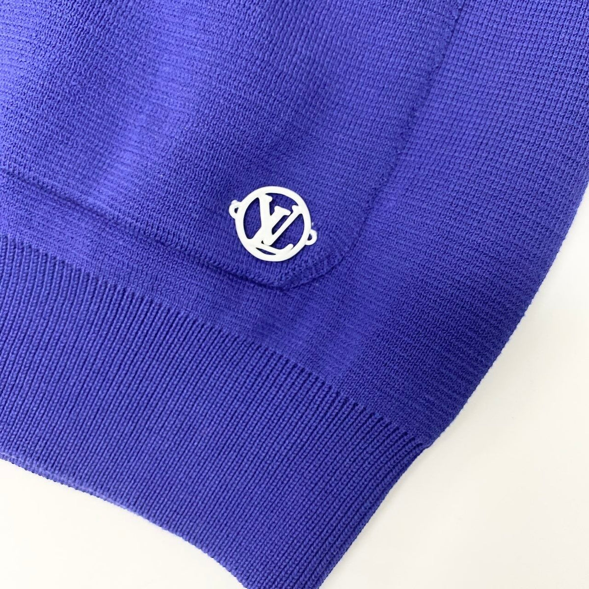 Louis Vuitton Pin Hook Virgil Abloh Knit Cardigan Purple Top L — view 6