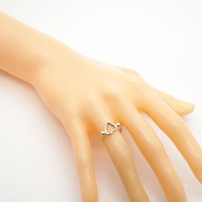 Tiffany & Co Ring Open Heart 925 Sterling Silver — view 7