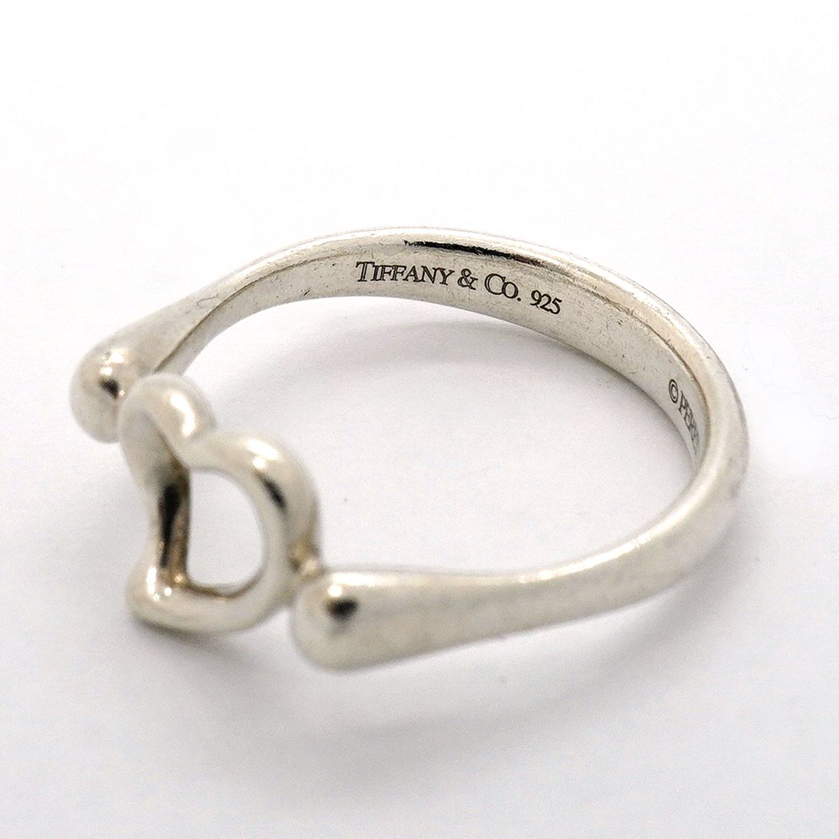 Tiffany & Co Ring Open Heart 925 Sterling Silver — view 4