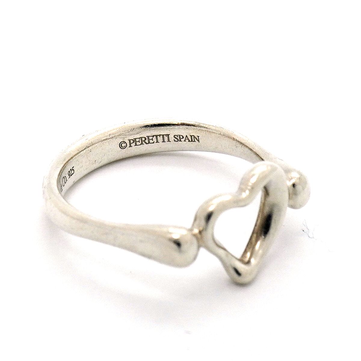 Tiffany & Co Ring Open Heart 925 Sterling Silver — view 5