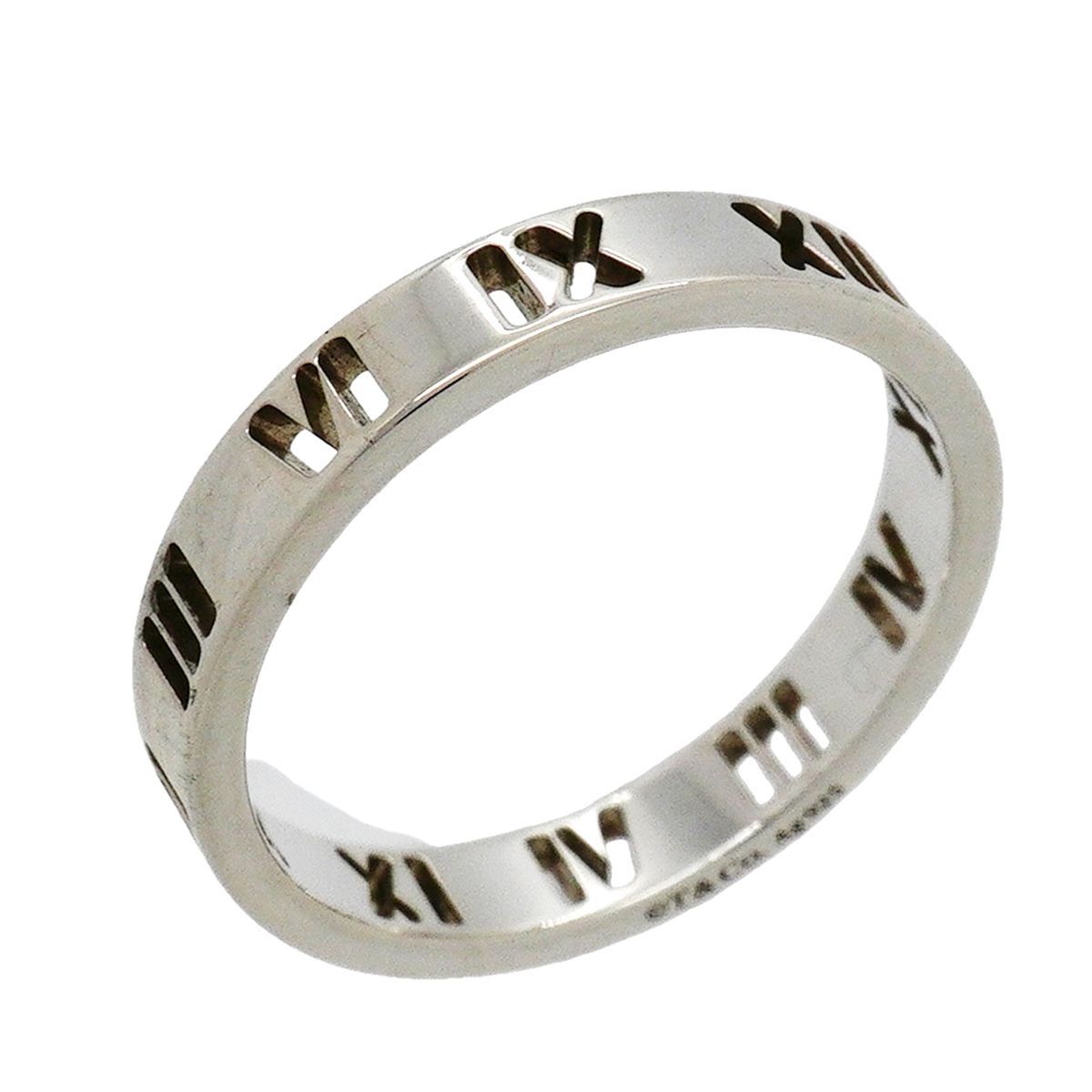 Tiffany & Co Ring Atlas Pierced 925 Sterling Silver