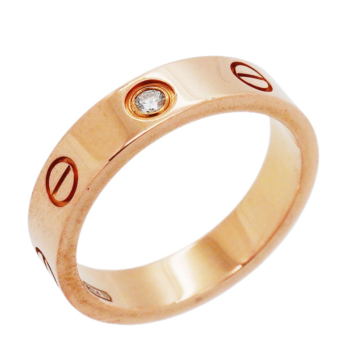 Cartier Ring Mini Love Pink Gold Diamond