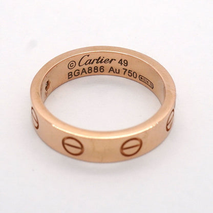Cartier Ring Mini Love Pink Gold Diamond — view 4