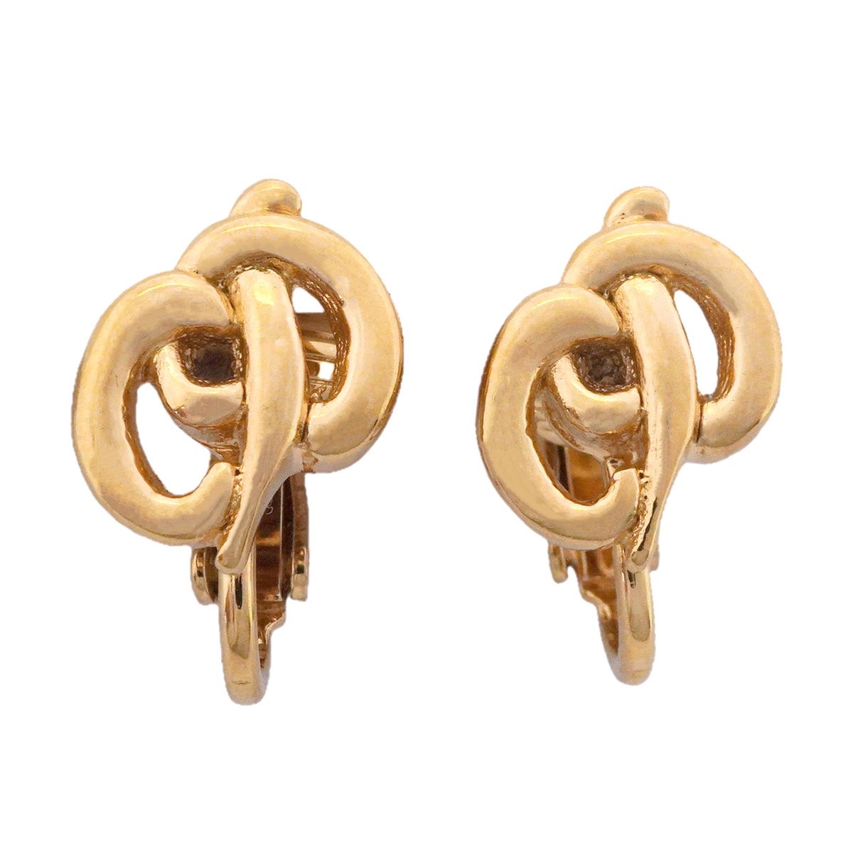 Dior Earrings CD Logo Gold Plated