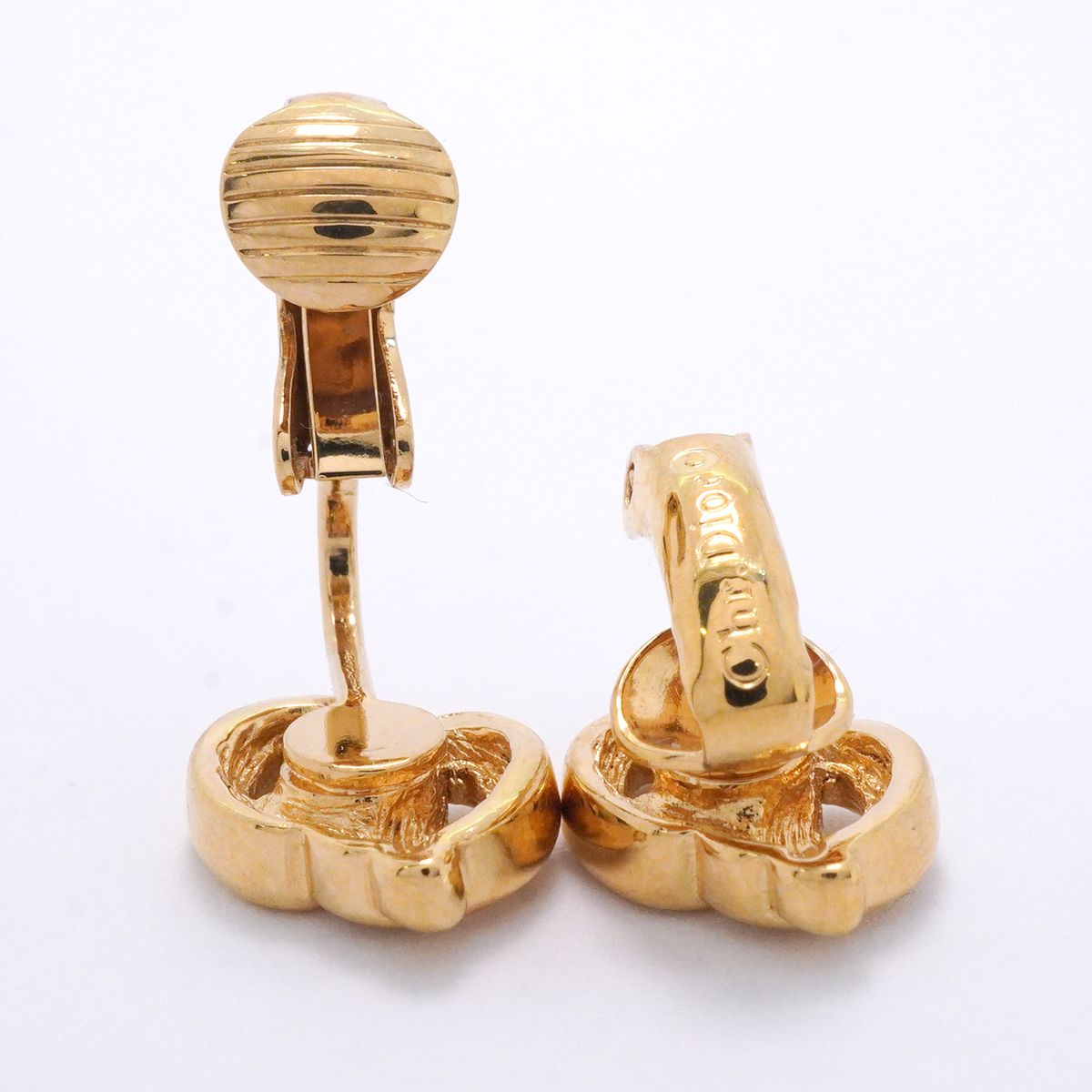 Dior Earrings CD Logo Gold Plated — view 3