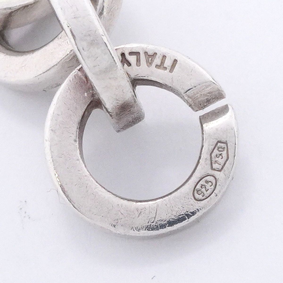 Tiffany & Co Bracelet Circle Link 18k Yellow Gold 925 Sterling Silver — view 6