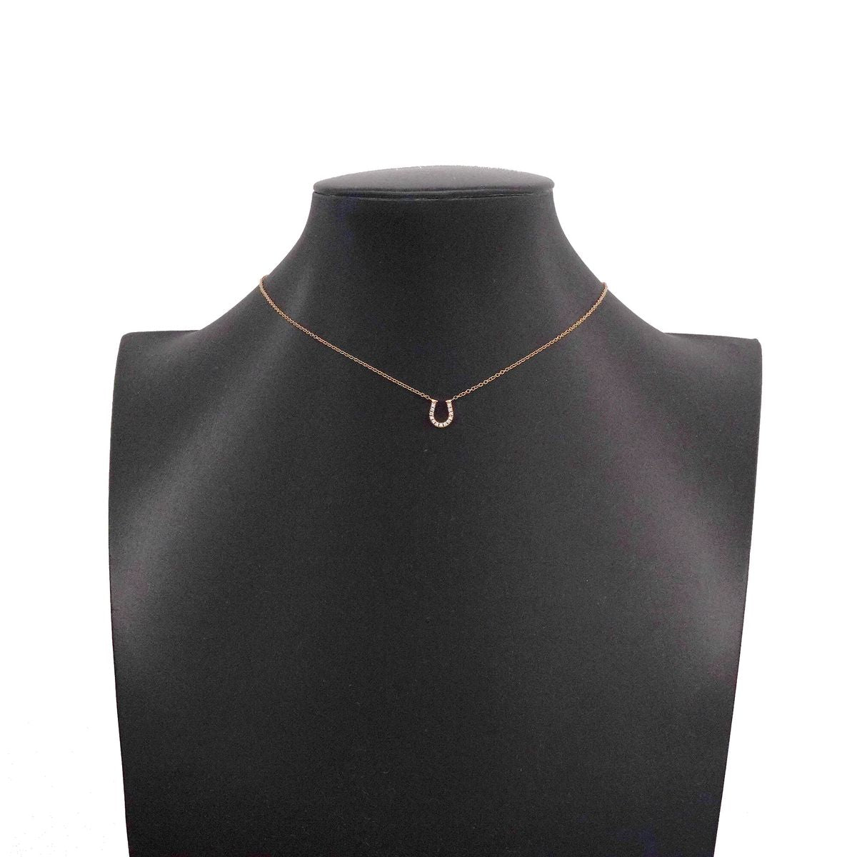 Tiffany & Co Necklace Metro Horseshoe 18k Pink Gold Diamond — view 7