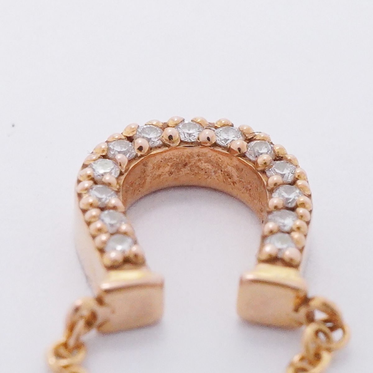 Tiffany & Co Necklace Metro Horseshoe 18k Pink Gold Diamond — view 8