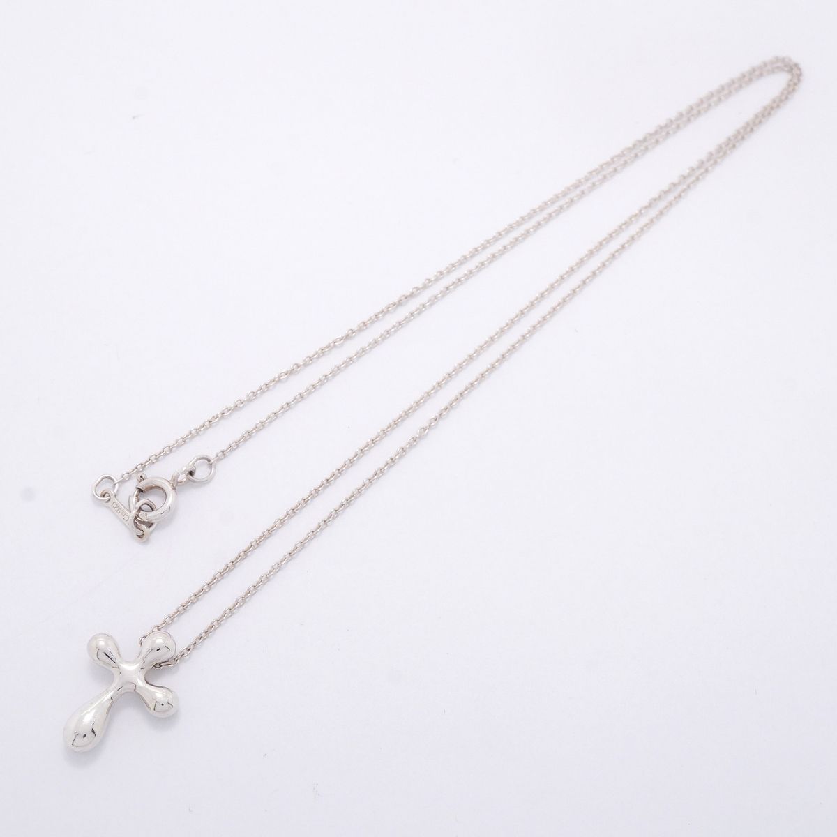 Tiffany & Co Necklace Small Cross 925 Sterling Silver — view 3