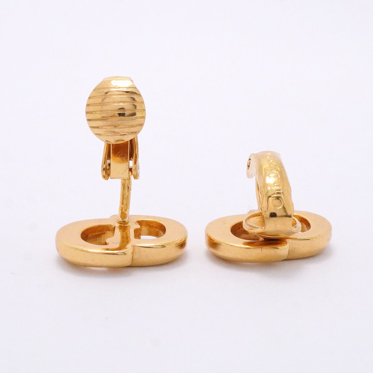 Dior Earrings CD Logo Gold Plated — view 3