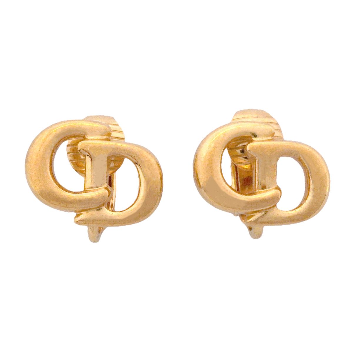 Dior Earrings CD Logo Gold Plated