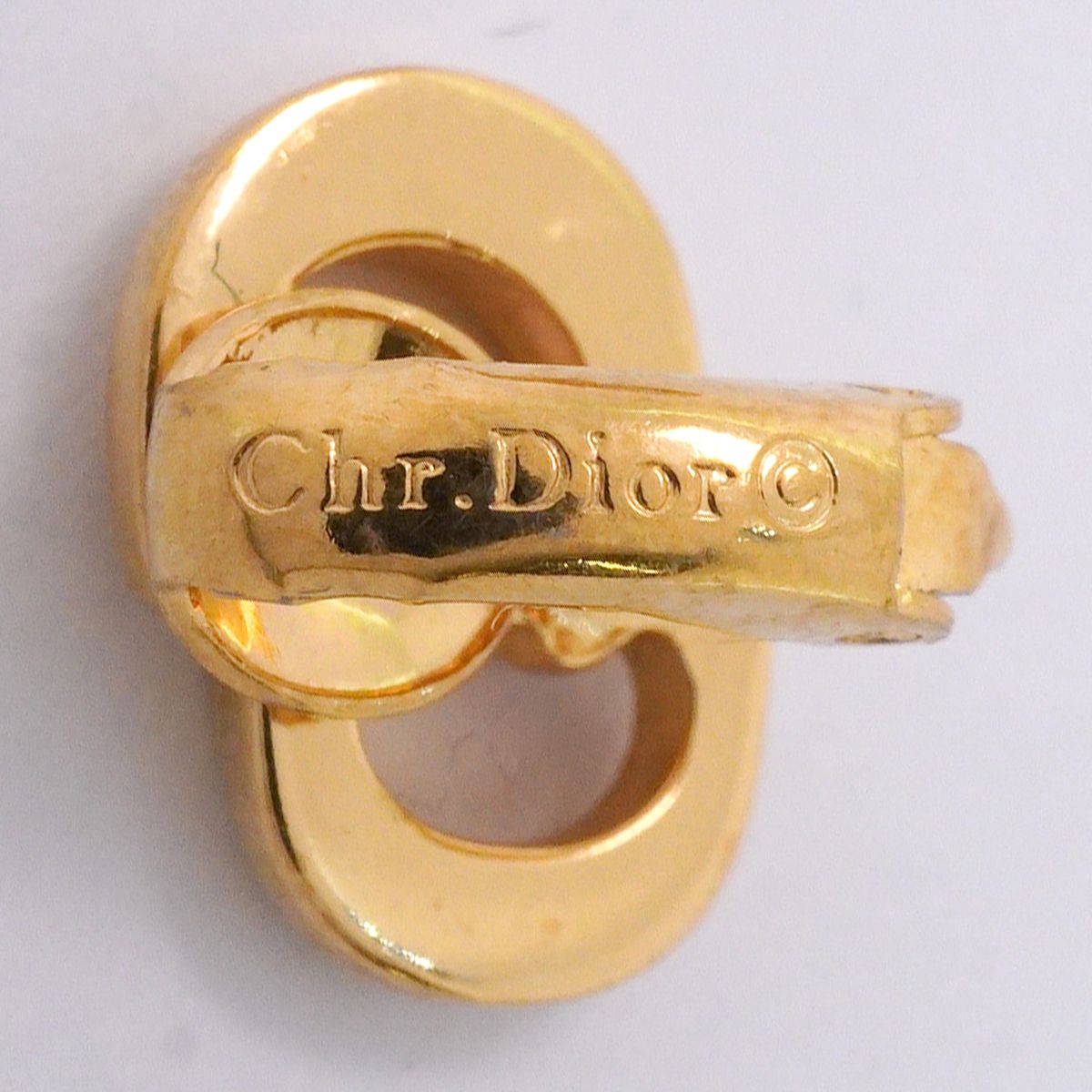 Dior Earrings CD Logo Gold Plated — view 4