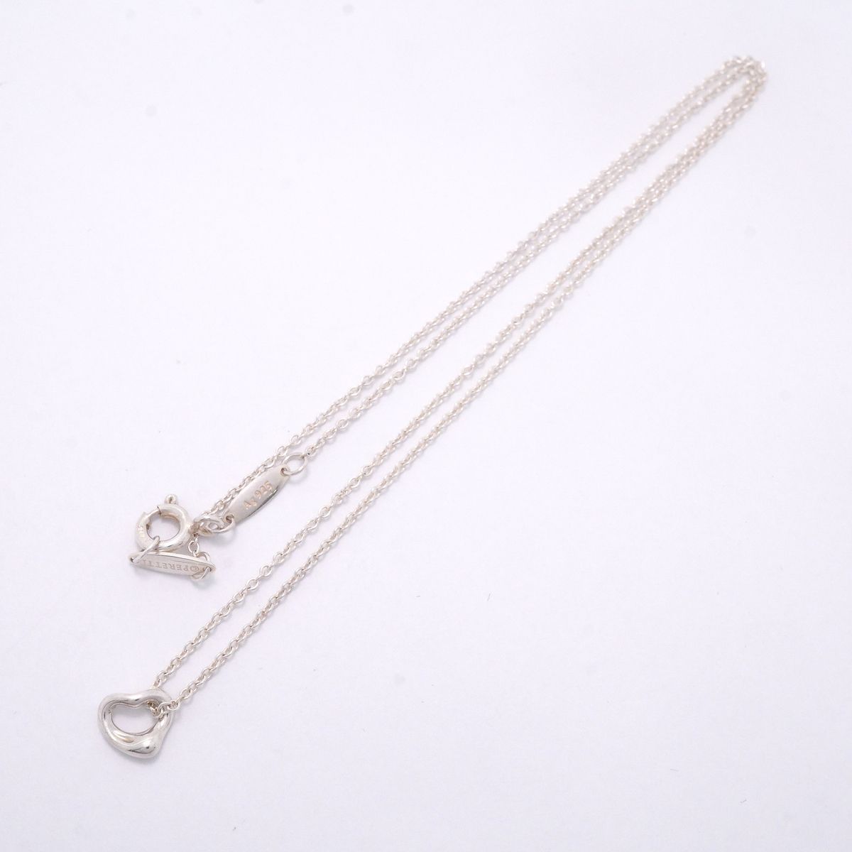 Tiffany & Co Necklace Open Heart 925 Sterling Silver — view 3