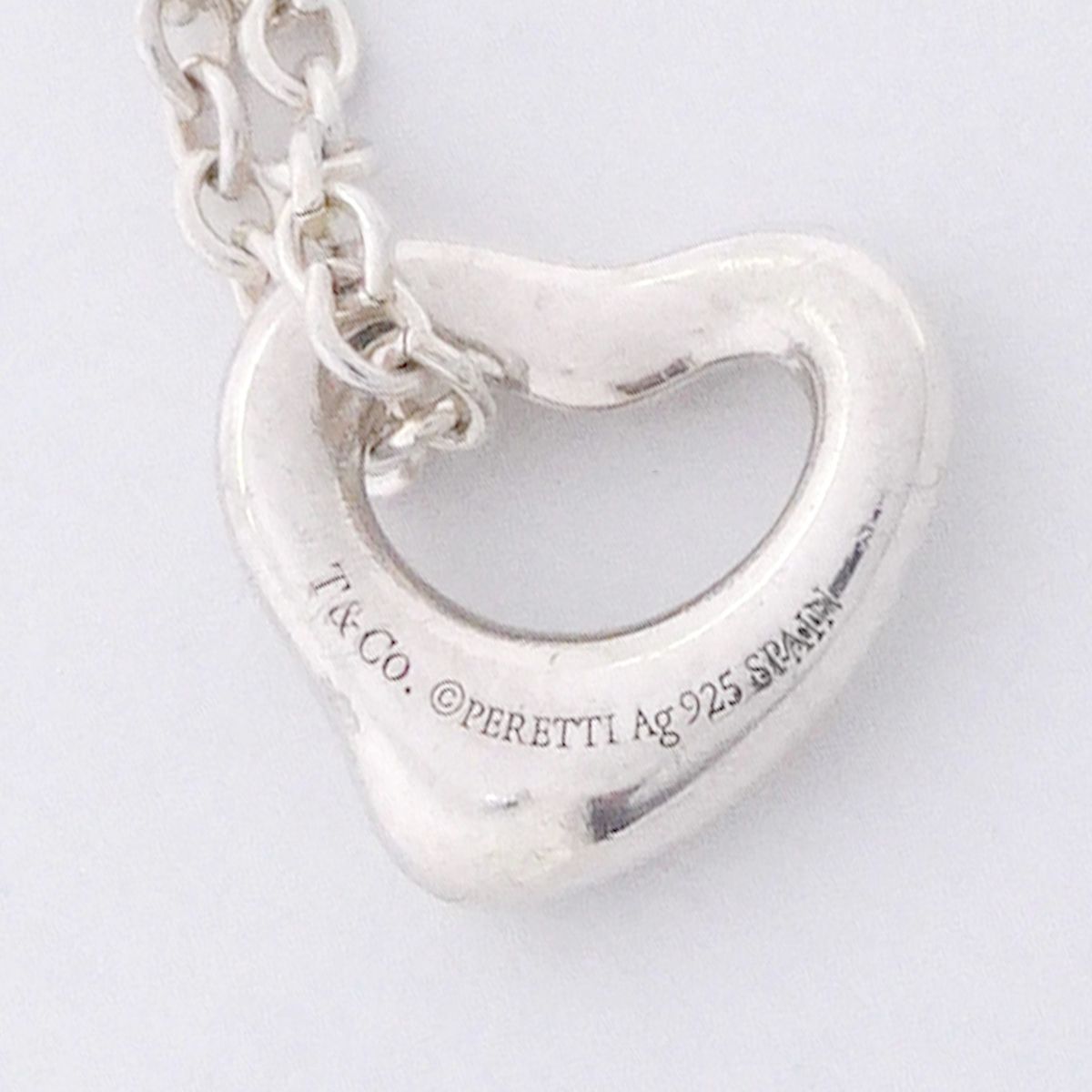 Tiffany & Co Necklace Open Heart 925 Sterling Silver — view 7