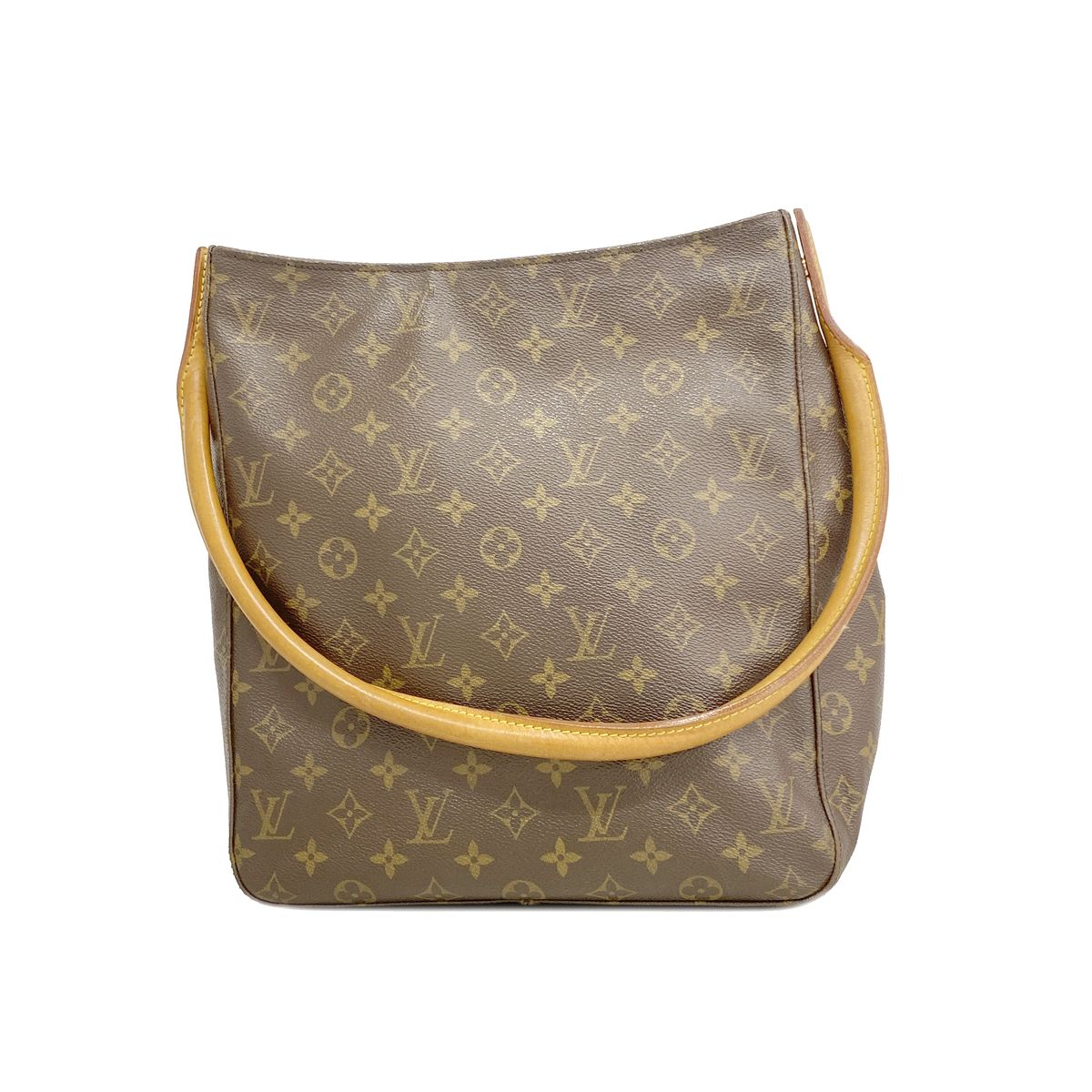 Louis Vuitton Shoulder Bag Monogram Looping GM Brown