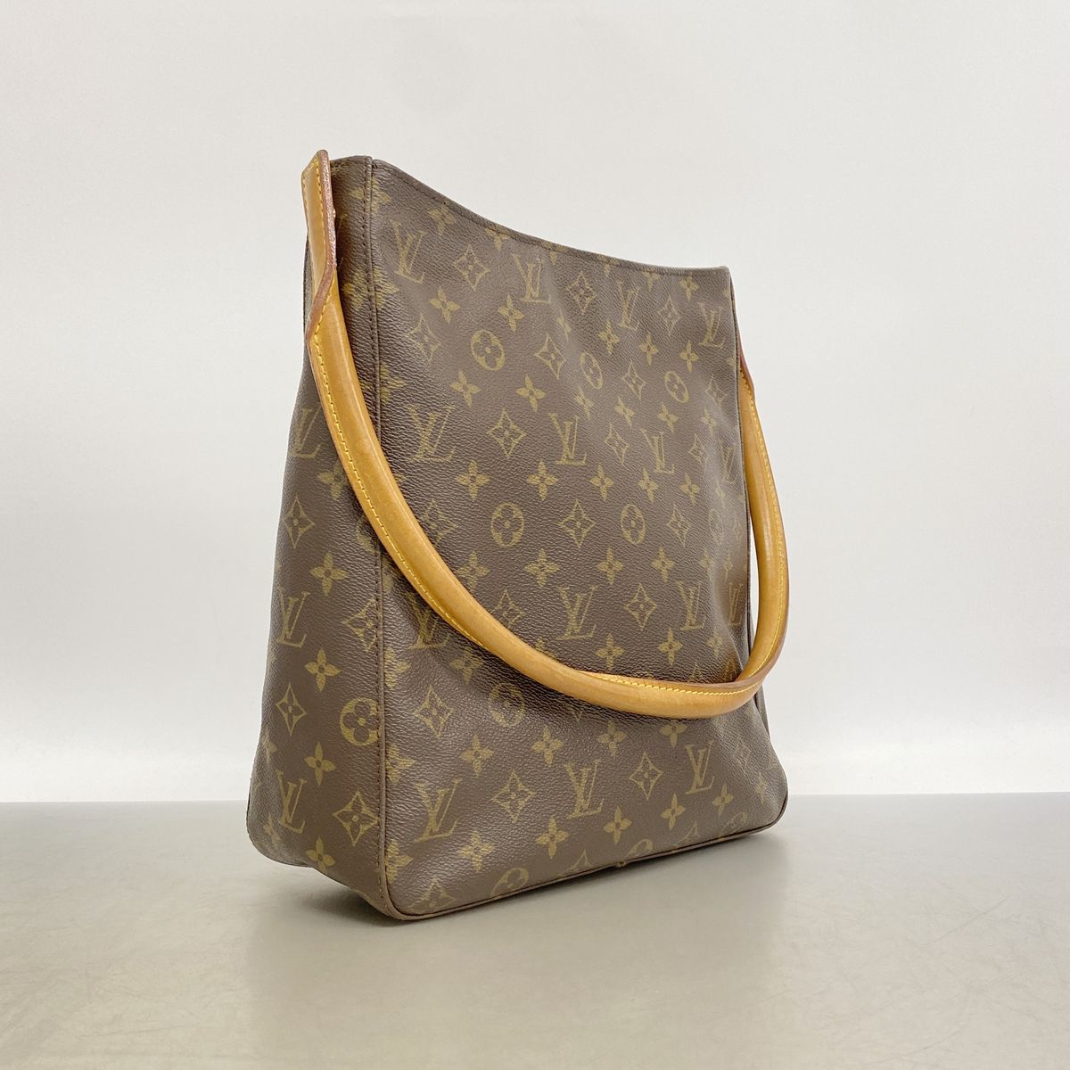 Louis Vuitton Shoulder Bag Monogram Looping GM Brown — view 2