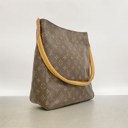 Louis Vuitton Shoulder Bag Monogram Looping GM Brown — view 2