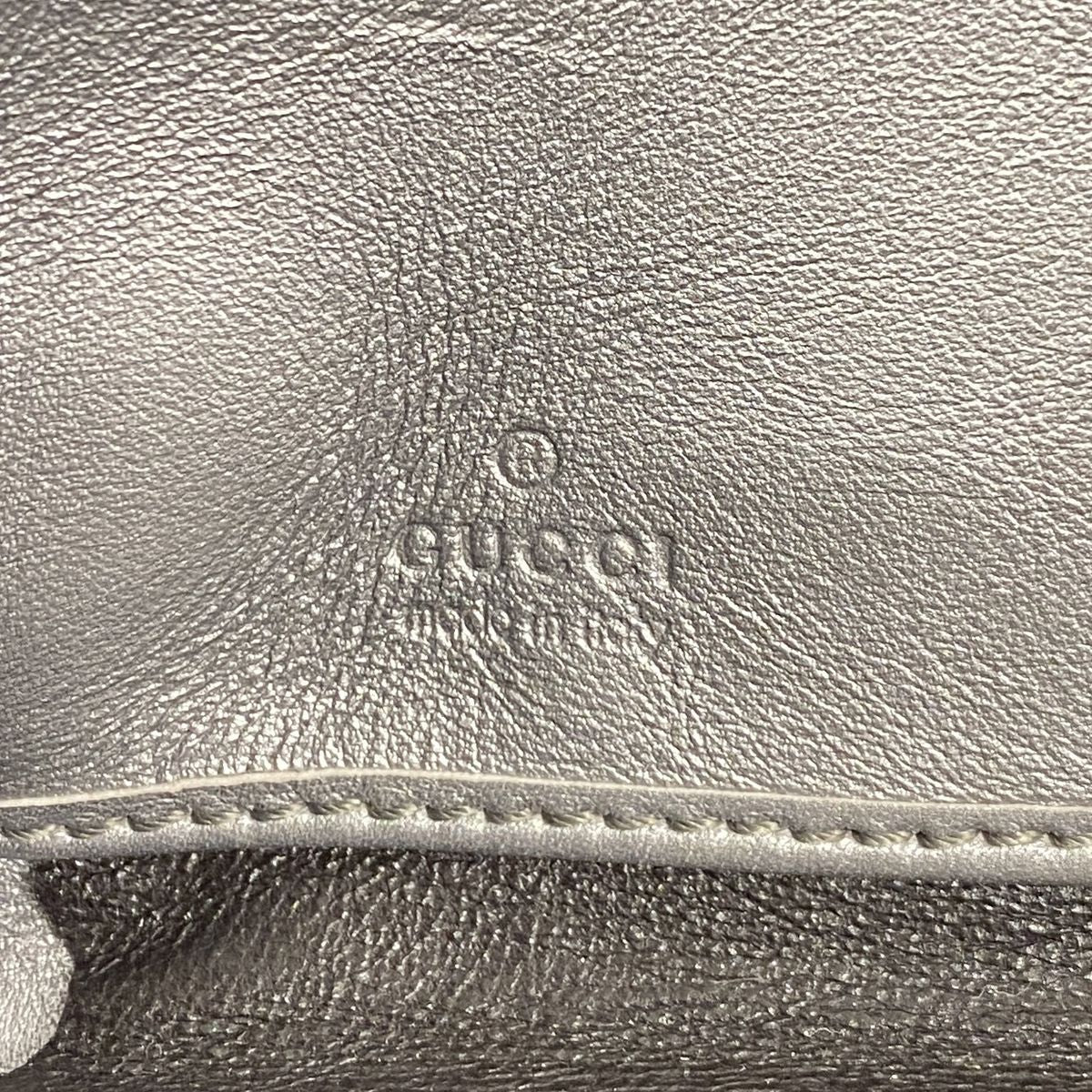 Gucci Wallet Micro Guccissima Leather Silver Champagne Gold — view 4