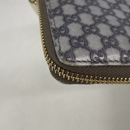 Gucci Wallet Micro Guccissima Leather Silver Champagne Gold — view 6