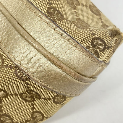 Gucci Handbag GG Canvas Bamboo Brown Gold Champagne 2-Way Bag — view 7