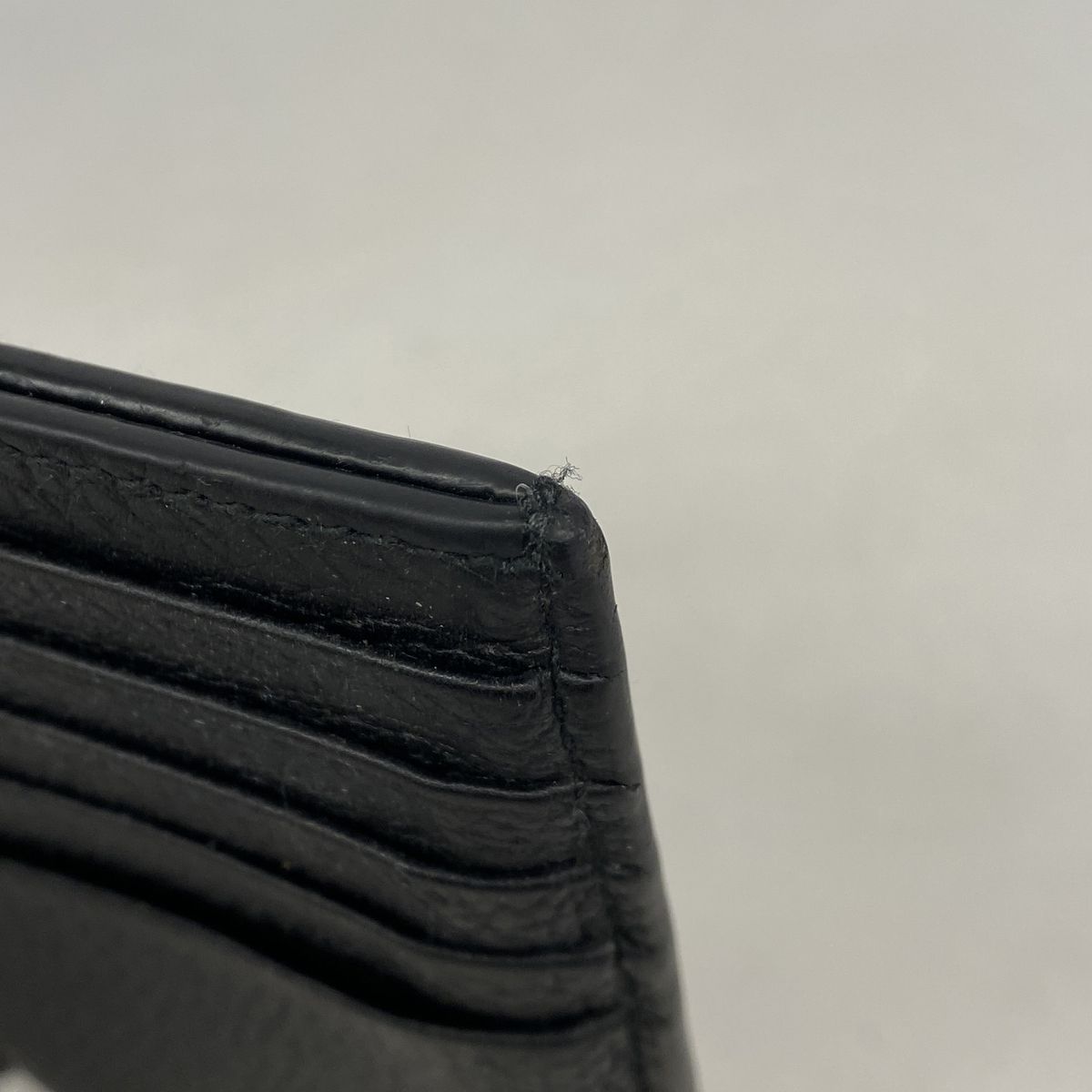 Prada Coin Purse Leather Black Silver — view 6
