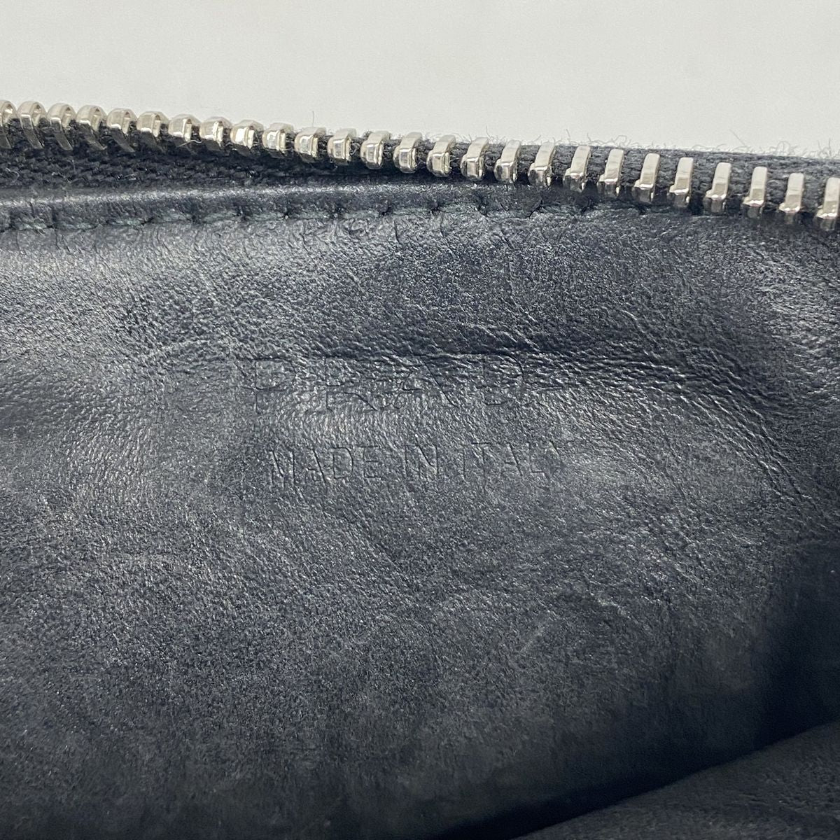 Prada Coin Purse Leather Black Silver — view 4