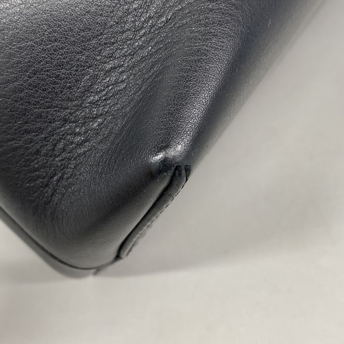 Fendi Handbag by the Way Leather Black Silver 2-Way Bag — view 6