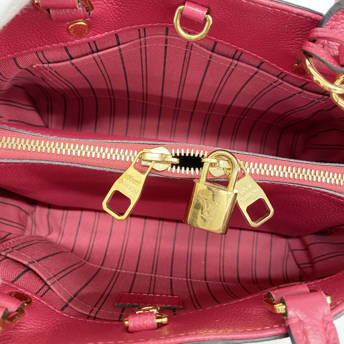 Louis Vuitton Handbag Monogram Empreinte Montaigne BB Dahlia 2-Way Bag — view 4