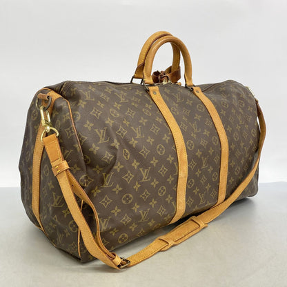 Louis Vuitton Boston Bag Monogram Keepall Bandouliere 55 Brown — view 2