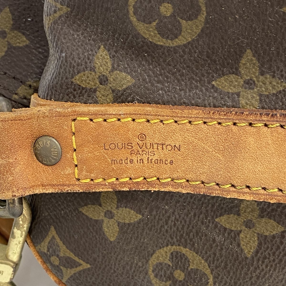 Louis Vuitton Boston Bag Monogram Keepall Bandouliere 55 Brown — view 5