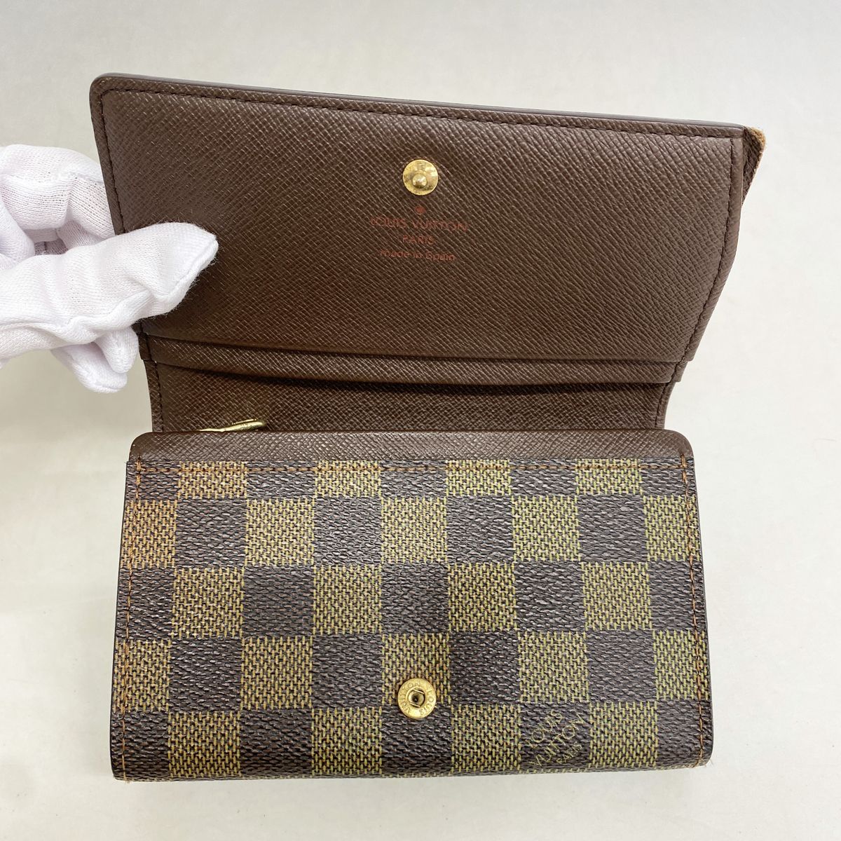 Louis Vuitton Wallet Damier Porte Monnaie Billets Tresor Ebene — view 7