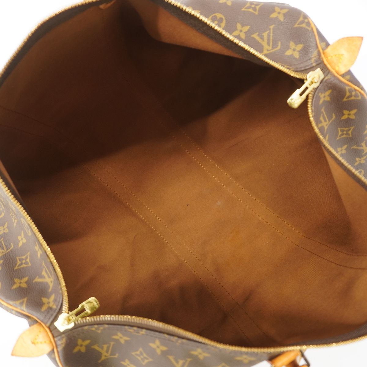 Louis Vuitton Boston Bag Monogram Keepall 55 Brown — view 4