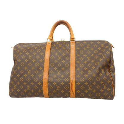 Louis Vuitton Boston Bag Monogram Keepall 55 Brown