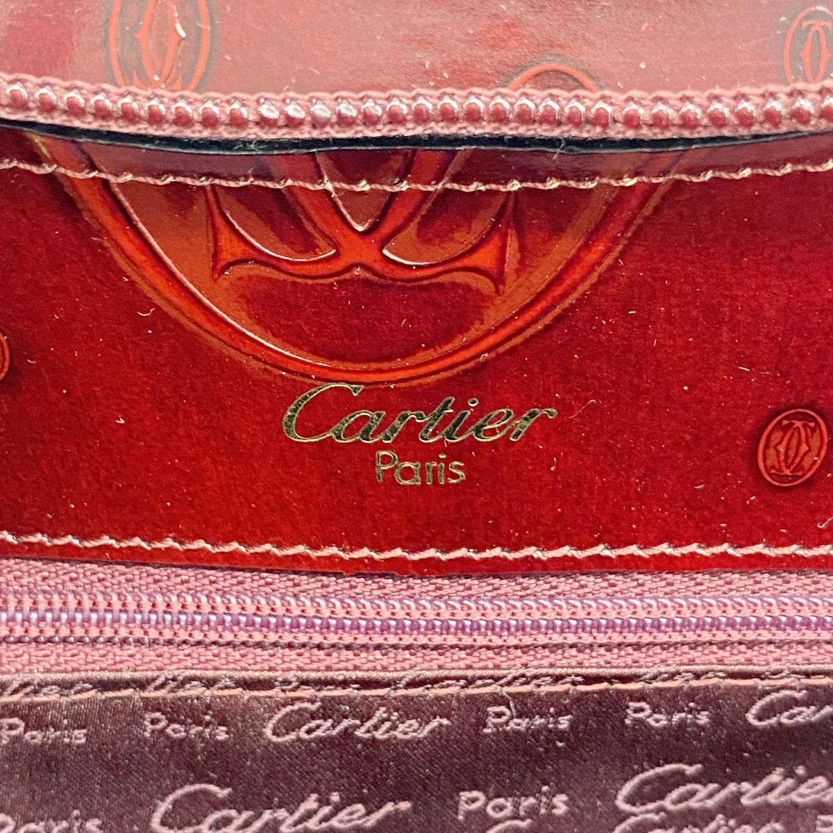 Cartier Backpack Happy Birthday Enamel Bordeaux Gold — view 5