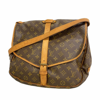 Louis Vuitton Shoulder Bag Monogram Saumur 35 Brown