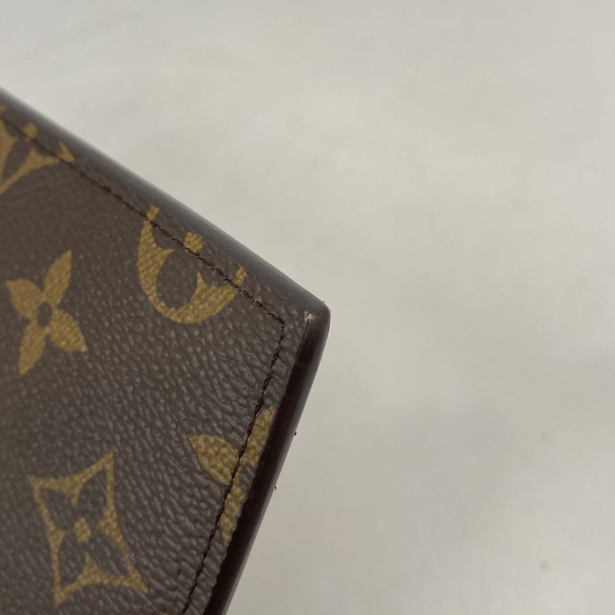 Louis Vuitton Wallet Monogram Slim Purse Brown Black — view 6
