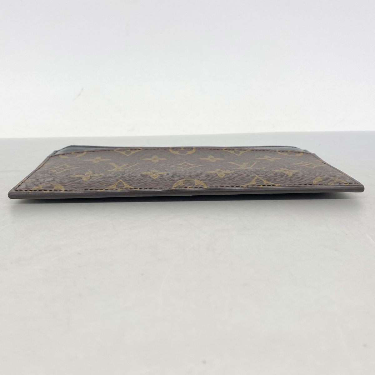 Louis Vuitton Wallet Monogram Slim Purse Brown Black — view 2