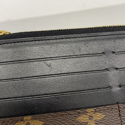 Louis Vuitton Wallet Monogram Slim Purse Brown Black — view 5