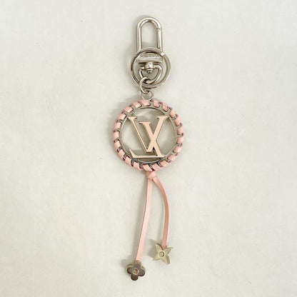 Louis Vuitton Key Holder Charm Porte Cles Berry Pink Silver — view 7